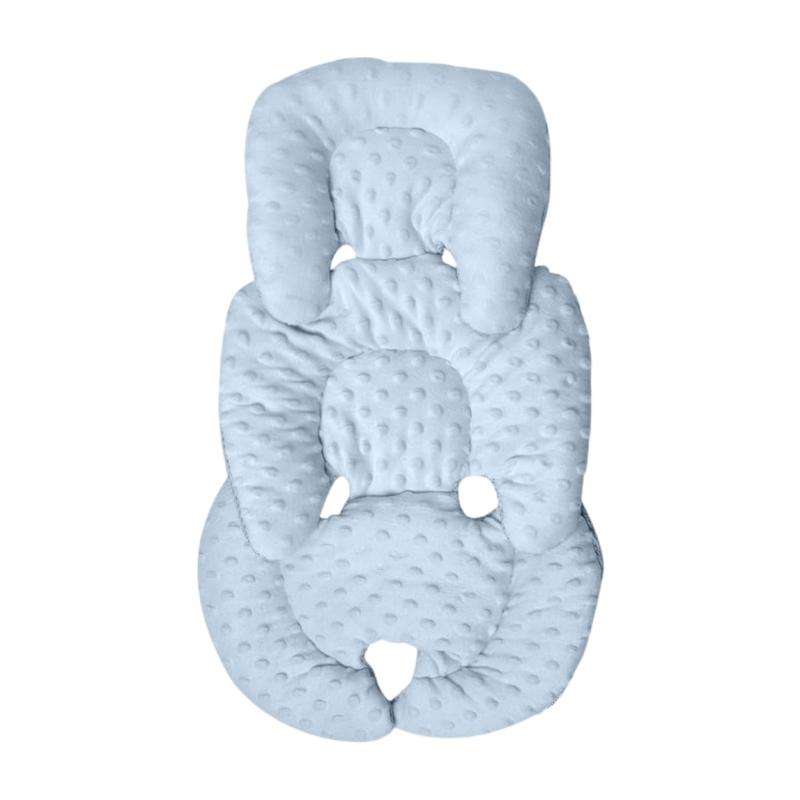 

Breathable Pram Seat Pad Toddlers Newborns Strollers Seat Liner Dotted Backing Pad Baby Pushchair Double Sided Cushion синій