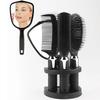4pcs Hair Styling Comb With Mirror Set Compact Beauty Accessories Styling Tools Brush Curls Straightening Hair Combs And Holder