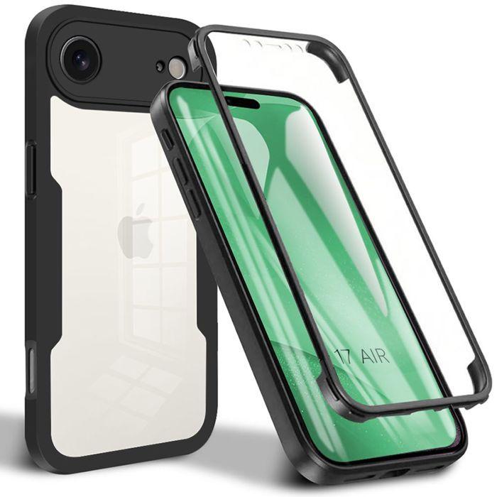 Case for iPhone Air - BOOLING - Full Protection Front and Back Double-Sided - Black Border