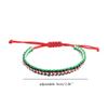Adjustable Palestinian Woven Bracelet Palestinian Flag Handcrafted Bracelet Statement Hand String Braided Rope Bangle