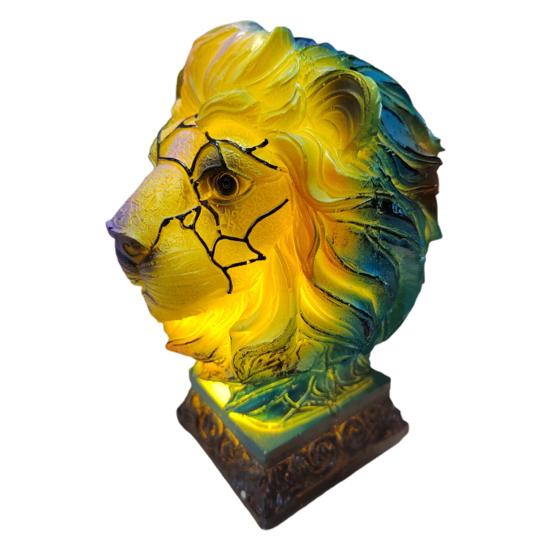 Stained Glass Animal Table Lamp Battery Operated Vintage Animal Night Light Home Office Bedroom Kids Room Bedside Desk Lamp