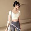 ACKDCS Women's Short Sleeve Crop Top for Yoga & Running