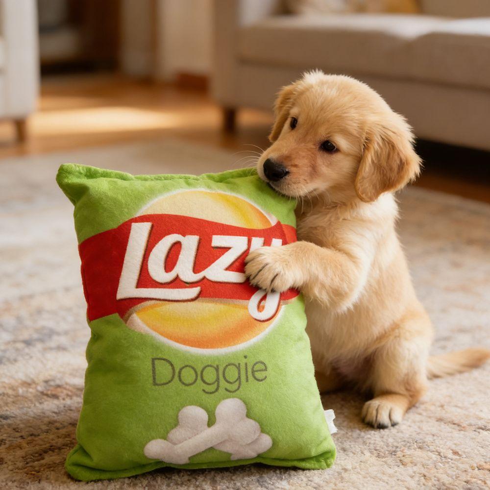 Clean Teeth Dogs Gnawing on Bite Resistant Funny Chew Training Puppy Supplies Creative Potato Chip