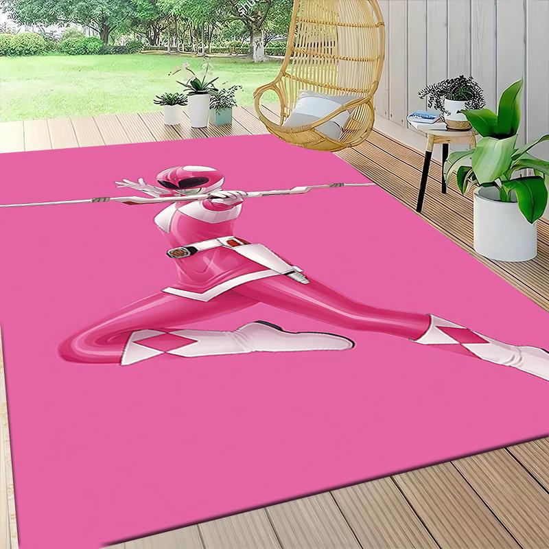 1Pc Power Rangers Galactic Heroes Carpet Rug Customizable Soft Washable Antislip Home Living Room Sofa Mats Personalized Rug 0917260
