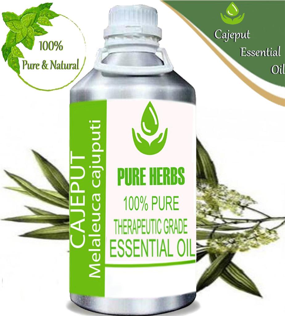 Pure Herbs Cajeput 100% Pure & Natural Melaleuca Cajuputi Essential Oil