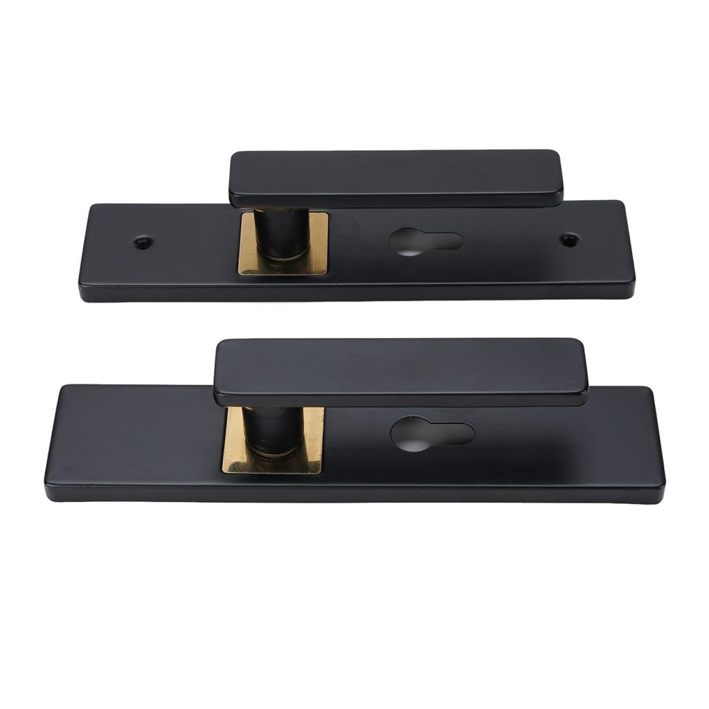 Keyed Entry Door Lever Set Interior Exterior Indoor Bathroom Bedroom Lock Silent Aluminum Alloy