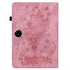 Husă pentru OnePlus Pad Lite/Oppo Pad SE cu Suport pentru Carduri, Anti-Zgârieturi, Acoperire din Piele cu Imprimeu Floral Roz