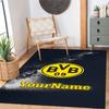 Borussia Dortmund Personalized Text Carpet Design for Entryway Study Room Game Room Hallway Anti-slip Rug Anime Office Decor Spiritual Gift