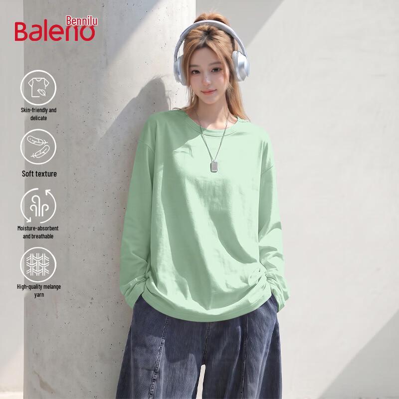 Baleno Women's Pure Cotton Long Sleeve T-Shirt
