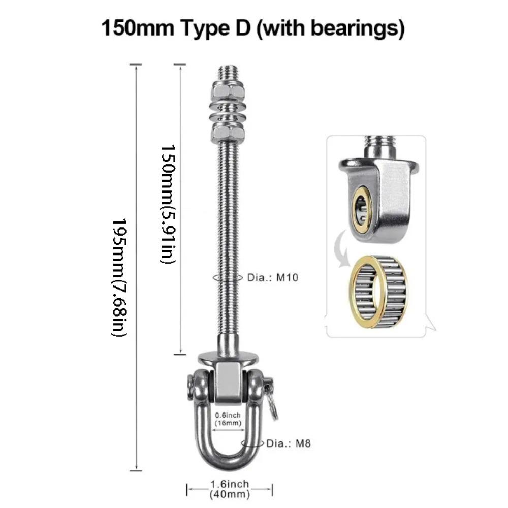 

Stainless Steel Swing Hook Heavy Duty Sandbag Hook Hanging Chair Hanging Chair Accessories Indoor Style D