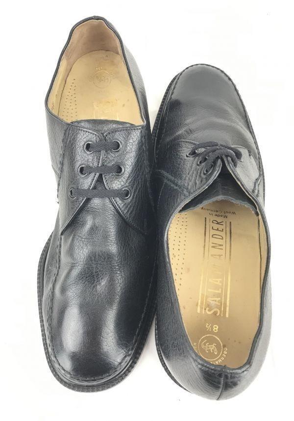 Salamander Germany Leather U-Tip 26.5 Black Dress Shoes Business(USED)