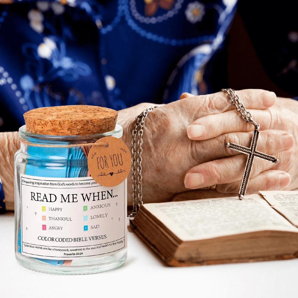 Christian Cards Jar Bible Verse Jar Glass Spanish Scripture Prayer Hope Spanish Scripture Prayer Hope Best Wishes Note For Readi