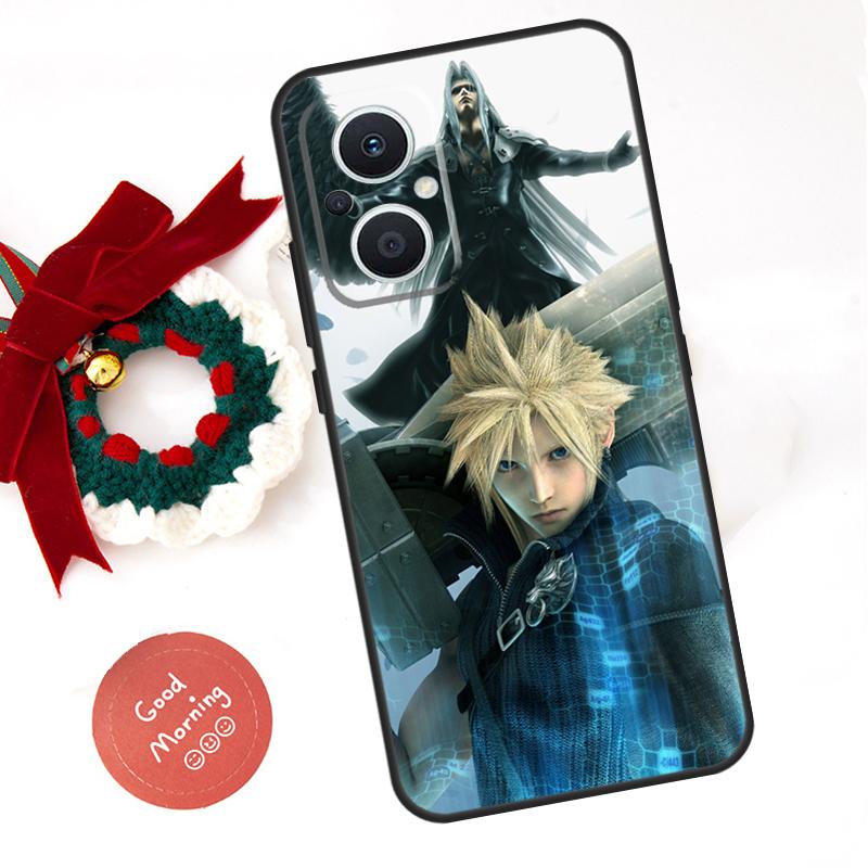Final Fantasy VII Funda For OPPO Reno 8 Lite 10 11 12 13 14 Pro 11F 12F 13F 14F OPPO Find X8 X5 X6 X9 Pro Case