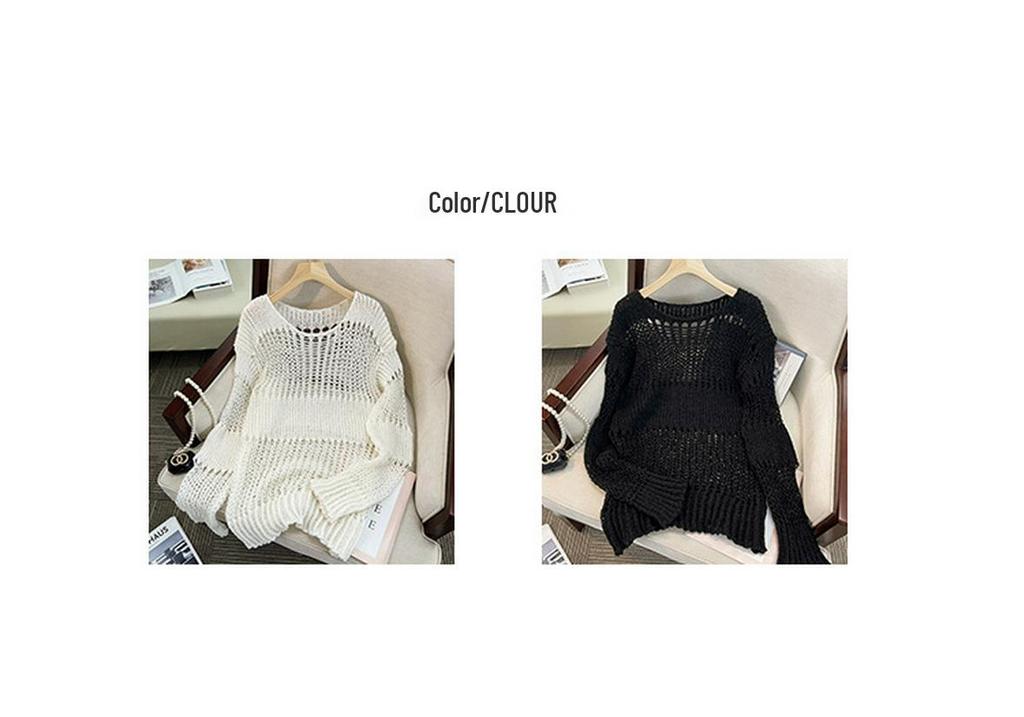 Spring Korean Style Loose Pullover Knit Sweater for Women
