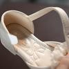 Girls Summer Flowers Fish Mouth Sandals Princess Shoes