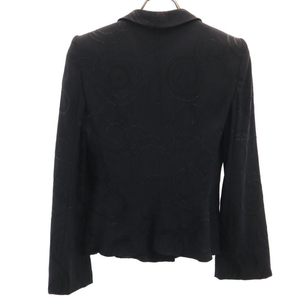 Emporio Armani made in Italy CirclePattern tailored jacket 40 black Women Used
