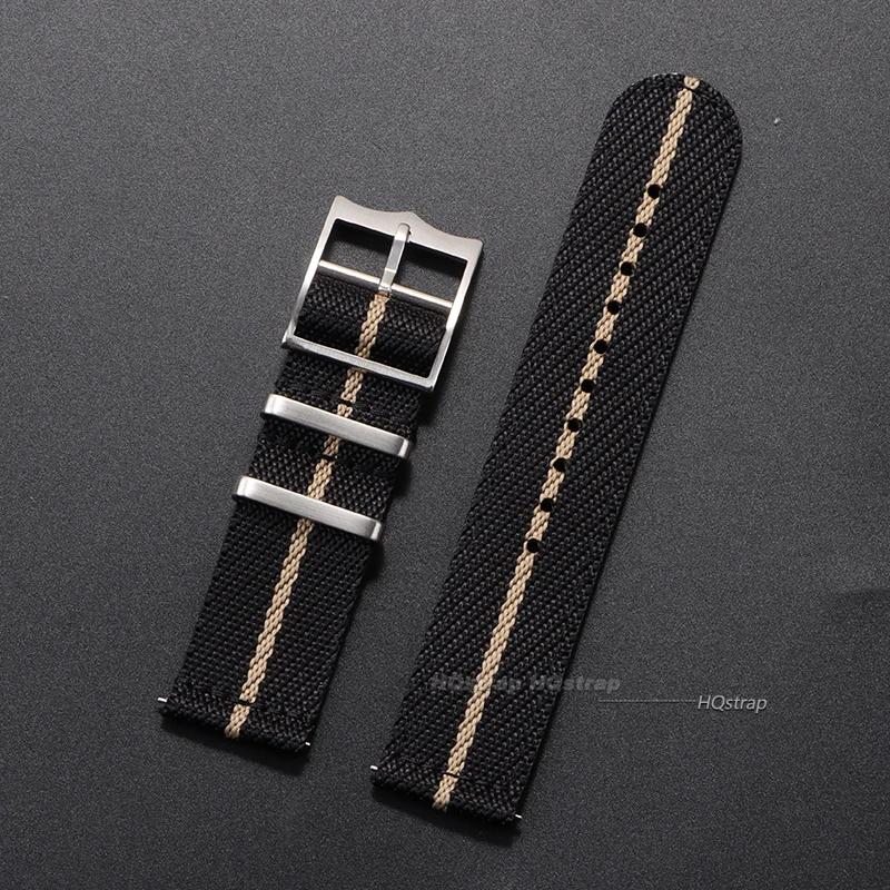 Premium Nylon Uhrenarmband für Rolex 20mm 22mm Militärarmband für Seiko Stoff Leinwand Armband für Damen Herren Armee Sport Armband