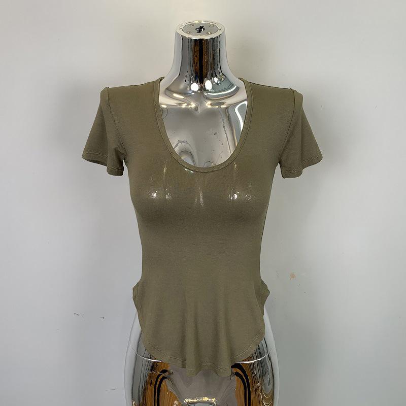 Korean Dongdaemun Sexy Low-Cut Bust-Enhancing Long-Sleeve Top