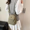 New nylon cloth mini mobile phone bag, female trendy small bag, light portable, simple and fashionable shoulder messenger bag.