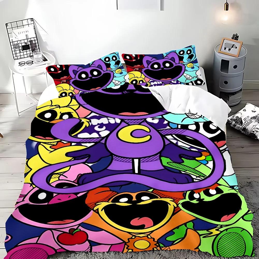 Art Cartoon 3D Printed Smilings Critters Duvet Cover Pillowcase Bedding Set Children Twin Full Single/Double/Large Size Gift