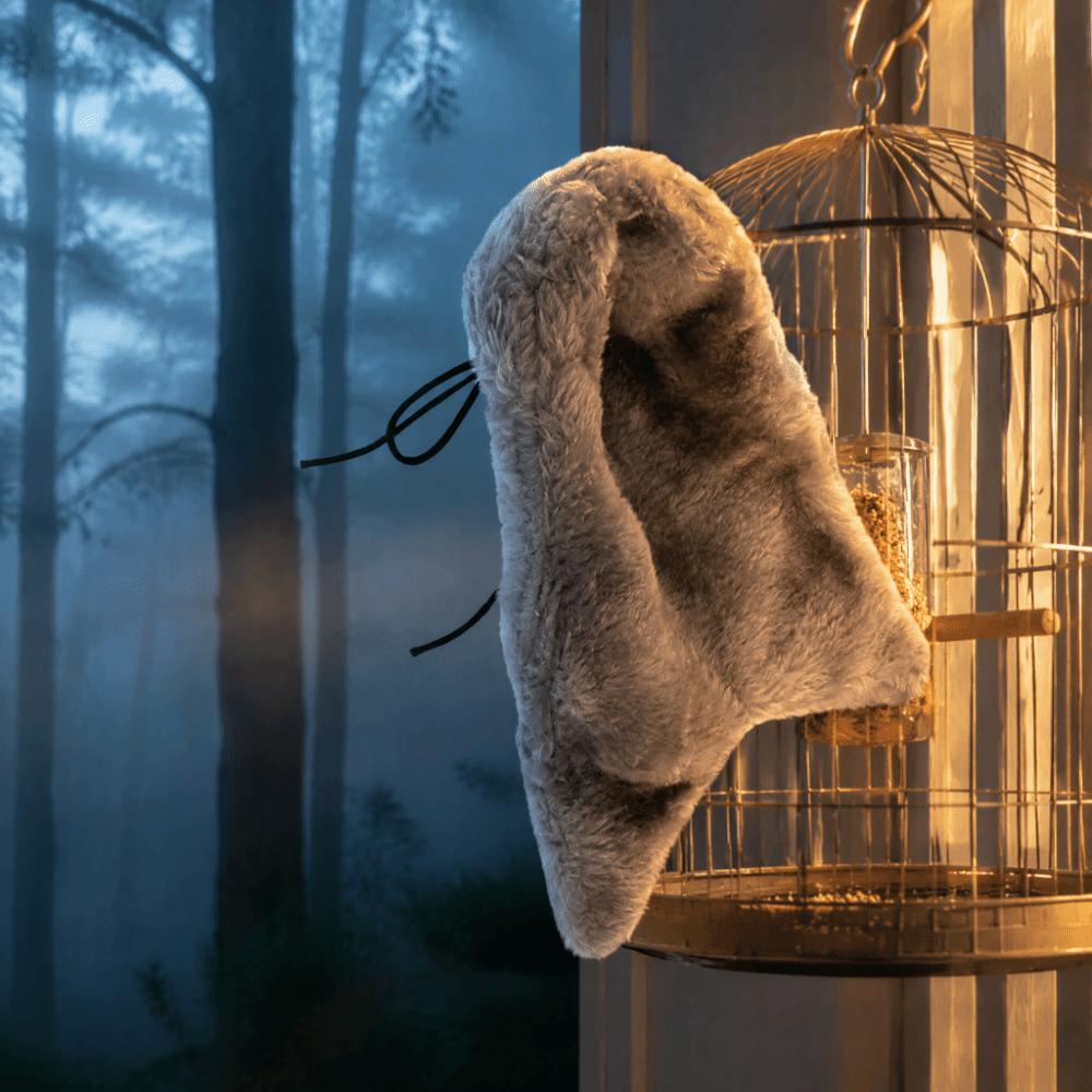 Corner Shape Bird Cage Blanket Cotton Fleece Bird Roost House Bed Cozy Hanging Hammock For Parrots