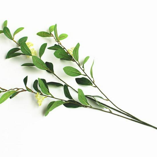 Decorative Artificial Osmanthus Leaf Branch for Wall Arrangements
