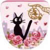 Delivery Service Toilet Mat Set with Washlet and Heated Toilet Seat Ghibli Jiji Date Set Senko Made In Japan Black Cat Jiji Pink Kiki's (4 Pieces) -