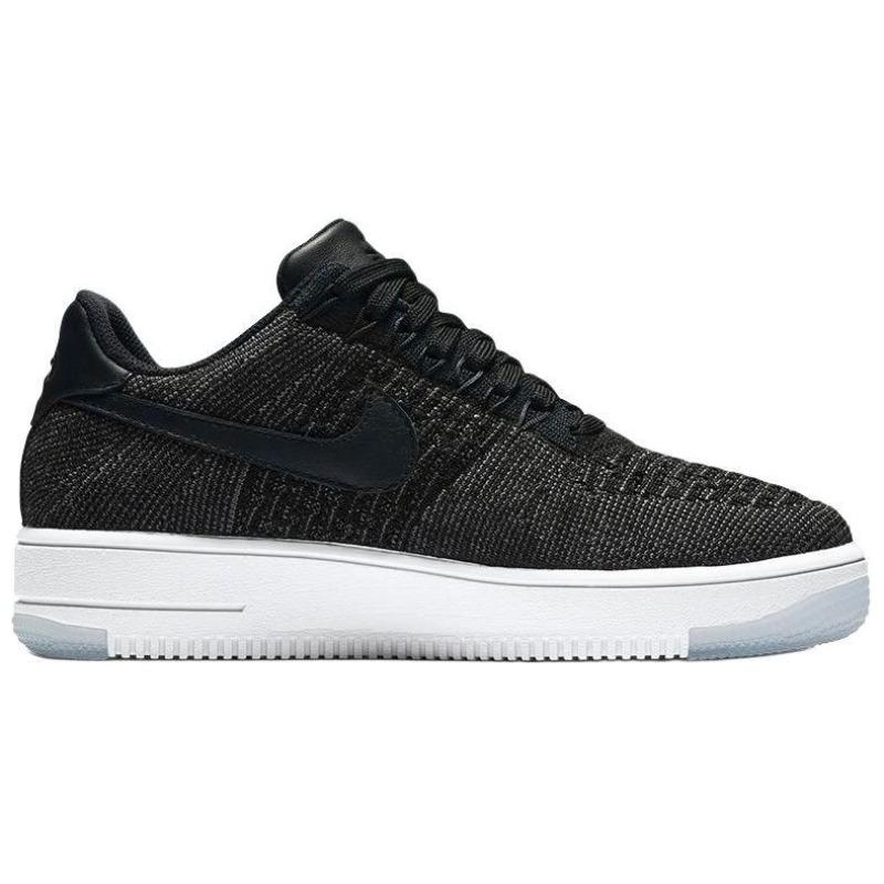 Nike Women's Air Force 1 Flyknit Low Black White 820256-001