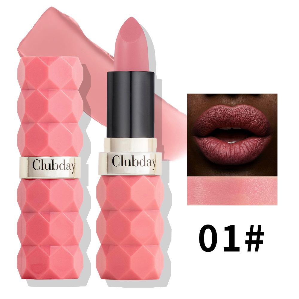 Clubday diamond matte lipstick foreign trade non-fading non-stick velvet matte color lipstick 4g