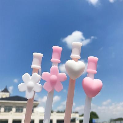 Love Flower Straw Tips Covers 8-10mm Straw Tips Lids Reusable Straw Topper  for Party Supplies