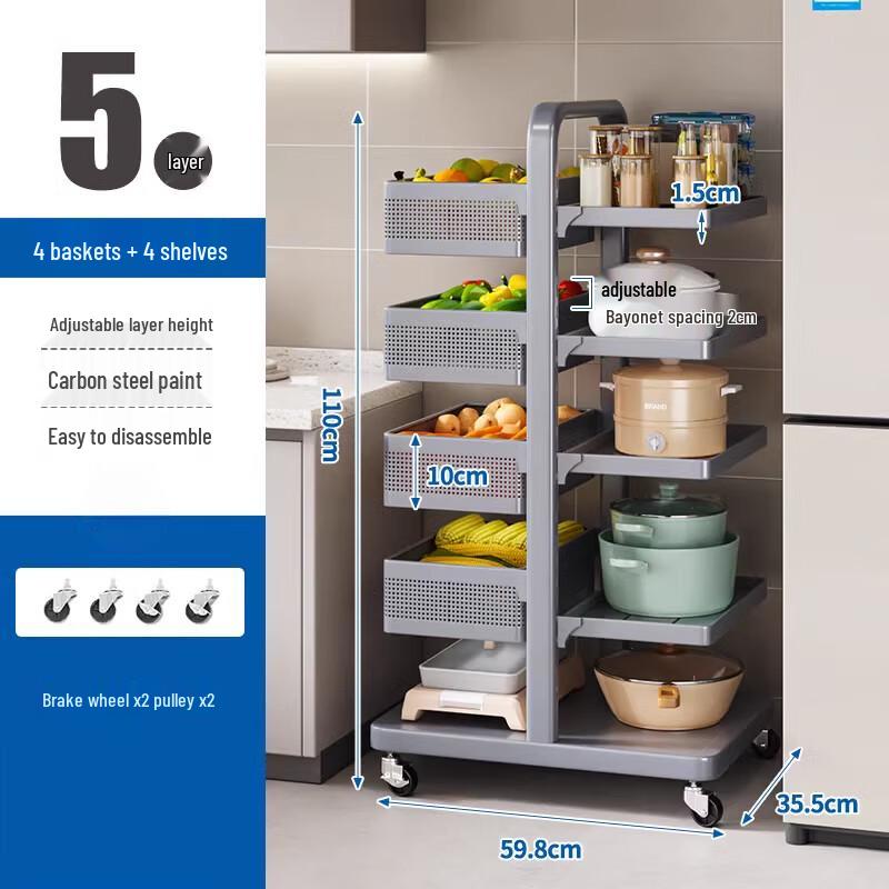 Yingbai Multi-Layer Kitchen Storage Rack