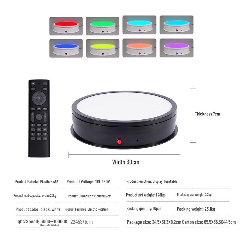 360° LED Adjustable Rotating Display Stand