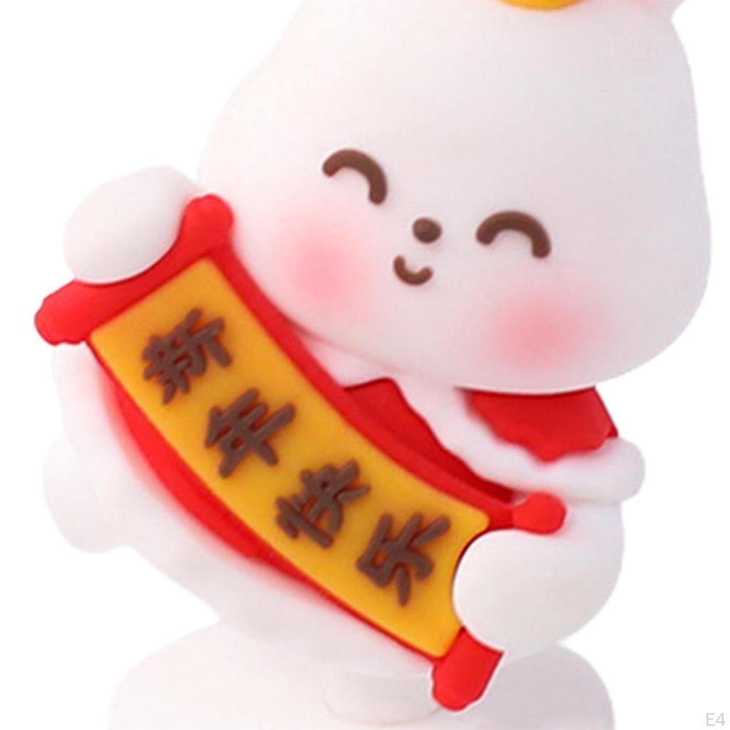 Cute Miniature Figures Statue Art Sculpture Crafts for Home Shelf Living Room Decor Car Dashboard