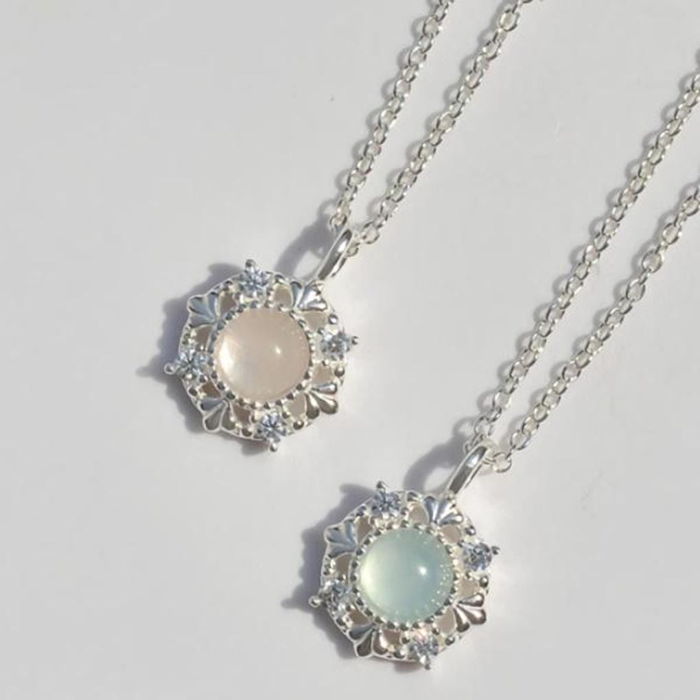 Women's Accessories Daily Raw Stone Cubic Necklace