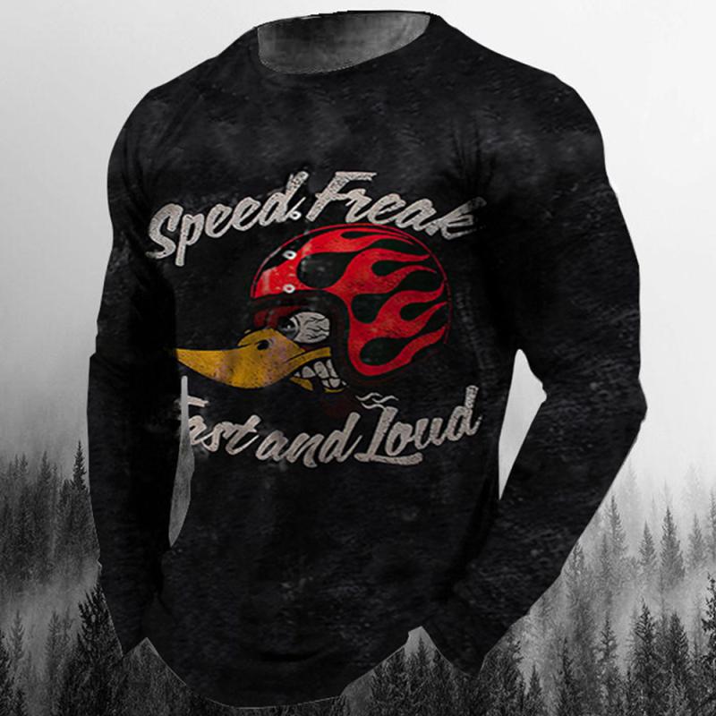 

Вінтажні чоловічі футболки Топи з довгими рукавами Тривимірні футболки з перехресною графікою Чоловічі повсякденні футболки з християнським принтом Великий вільний одяг S