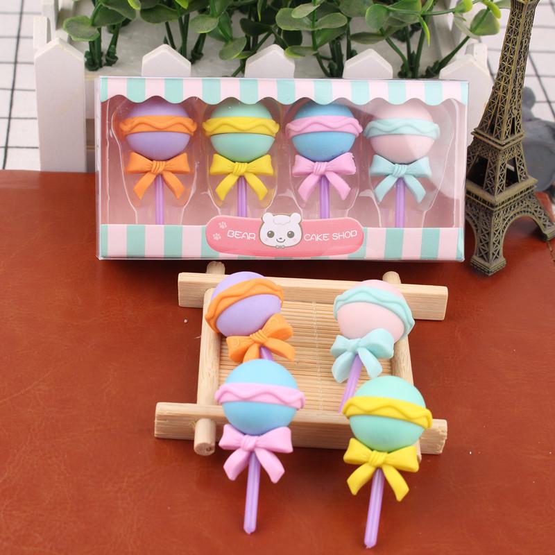 Creative Cartoon Dessert Eraser - Fun, Cute, Educational, Detachable Gift for Kindergarten and Primary Students