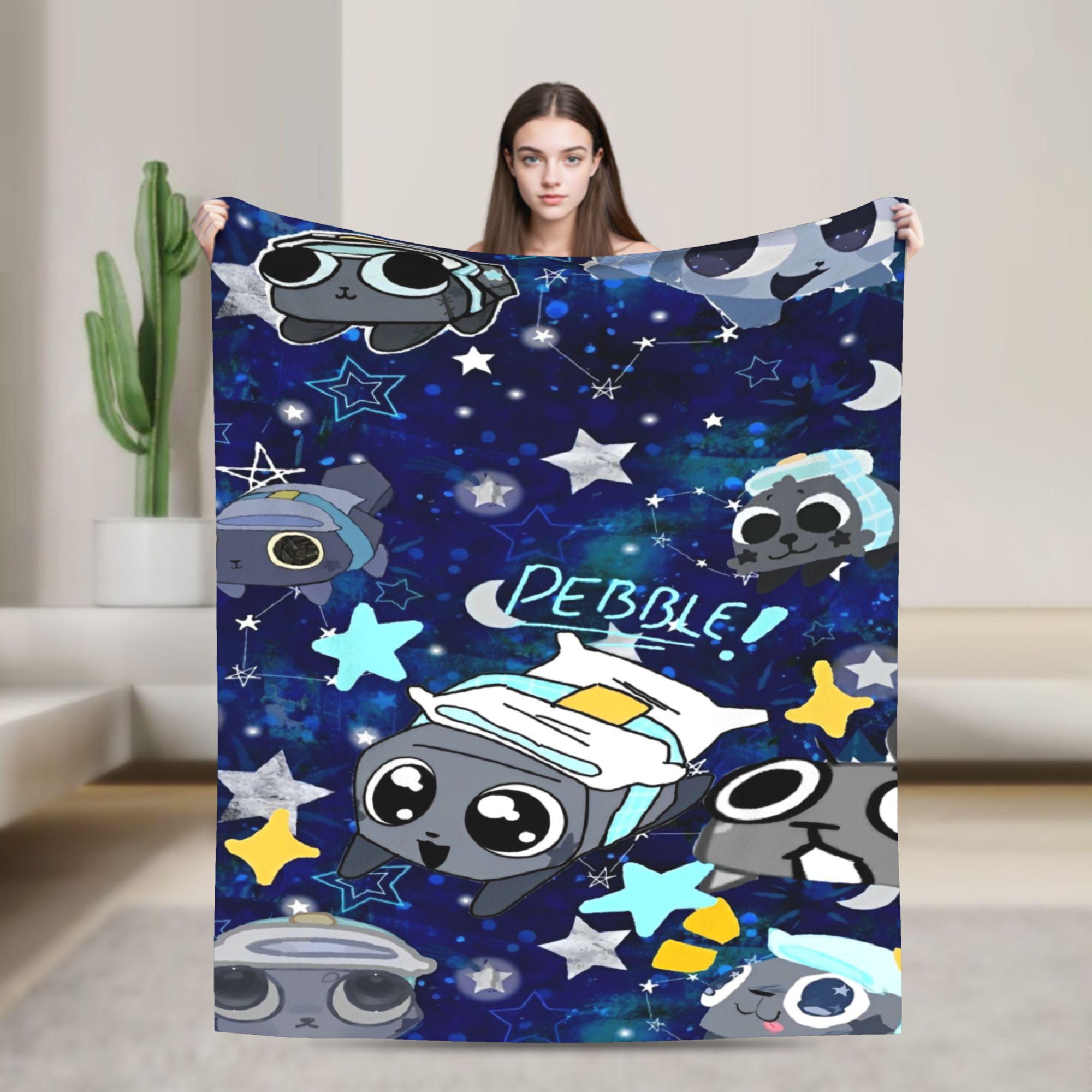 

Dandys World Pebble Blanket Fleece Novelty Warm Throw Blankets for Bedding Lounge Spring Autumn 30x40in