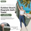 Portable Magnetic Bath Towel Sand Free Quick Dry Towel Gifts Beach Towel  Yoga