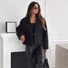 Autumn and Winter Fashion Suit Collar Solid Color Woolen Small Coat Women's Clothing