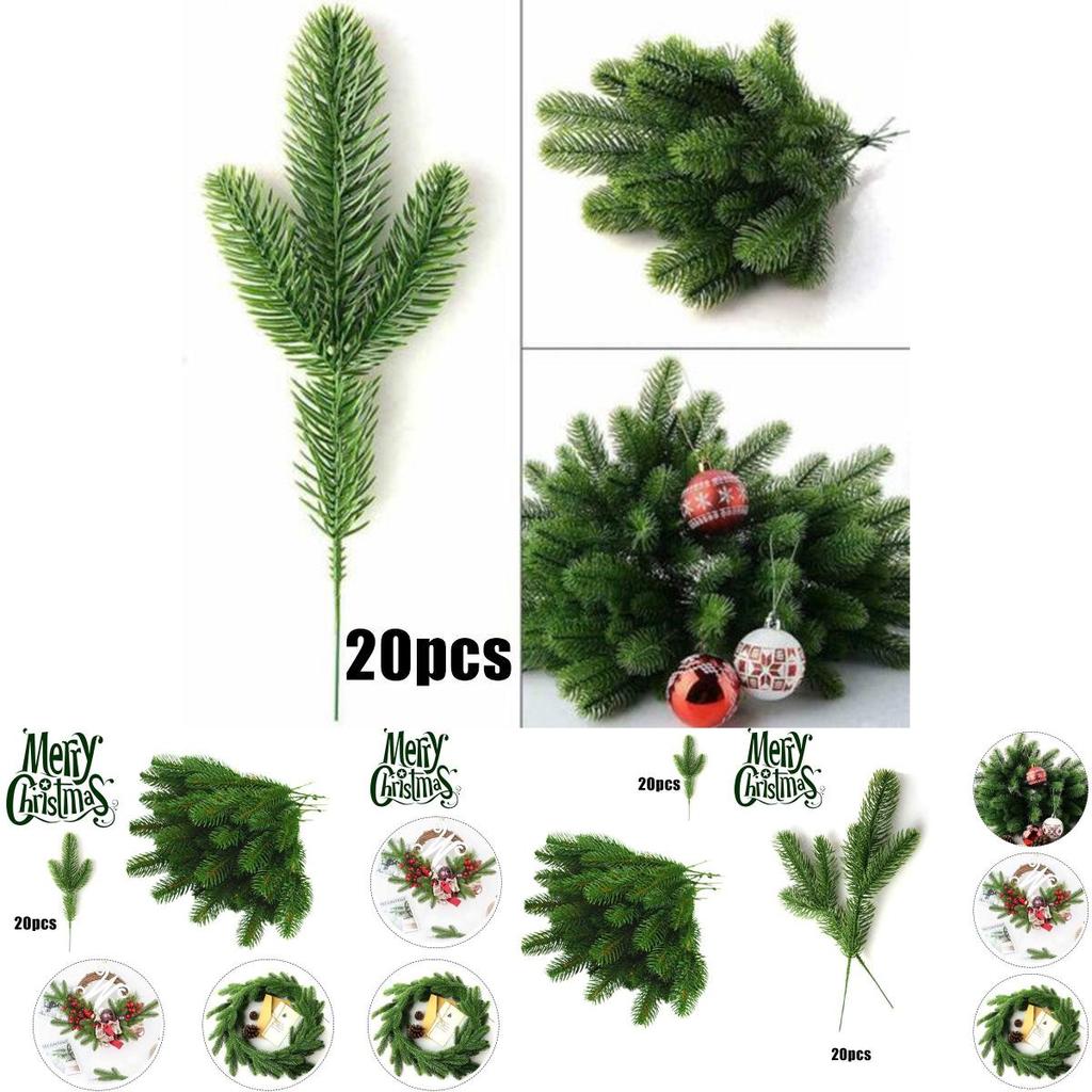 Lifelike Pine Branches Artificial Plants For Christmas Diy Party Decorations