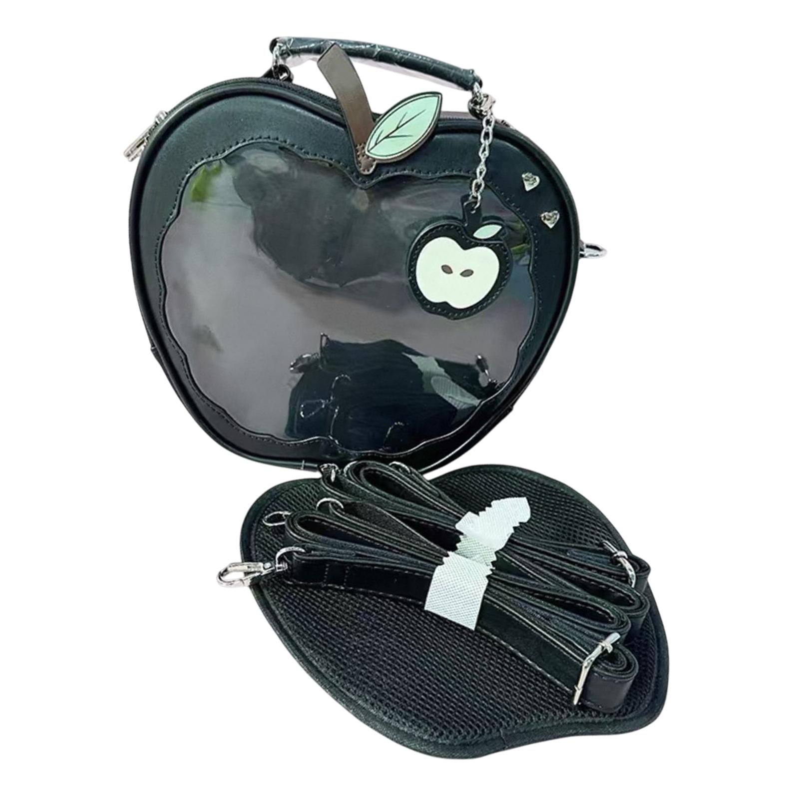 

Cute Apple Shaped Bag Backpack Adjustable Shoulder Strap Lightweight Travel Rucksack for Travel Leisure Outdoor Daily Vacation чёрный