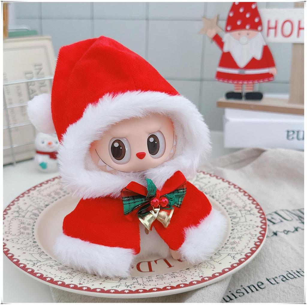 First, Second, and Third Generation Labubu Doll Clothes: 17cm Plush Onesie for 10cm Labubu Dolls, Cute Cartoon Design
