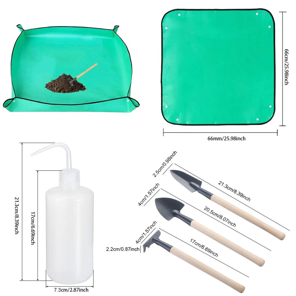 1pcs Planting Mat 50cm-100cm Gardening Potting Pad Foldable Garden Plant Flower Pot Transplanting Waterproof Mats