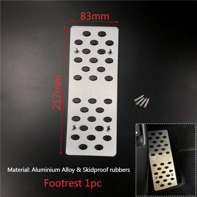 For Honda Civic 2005- LHD Aluminum Pads Pedal Set Gas Accelerator Brake Footrest AT / MT Car Accessories Need Drilling