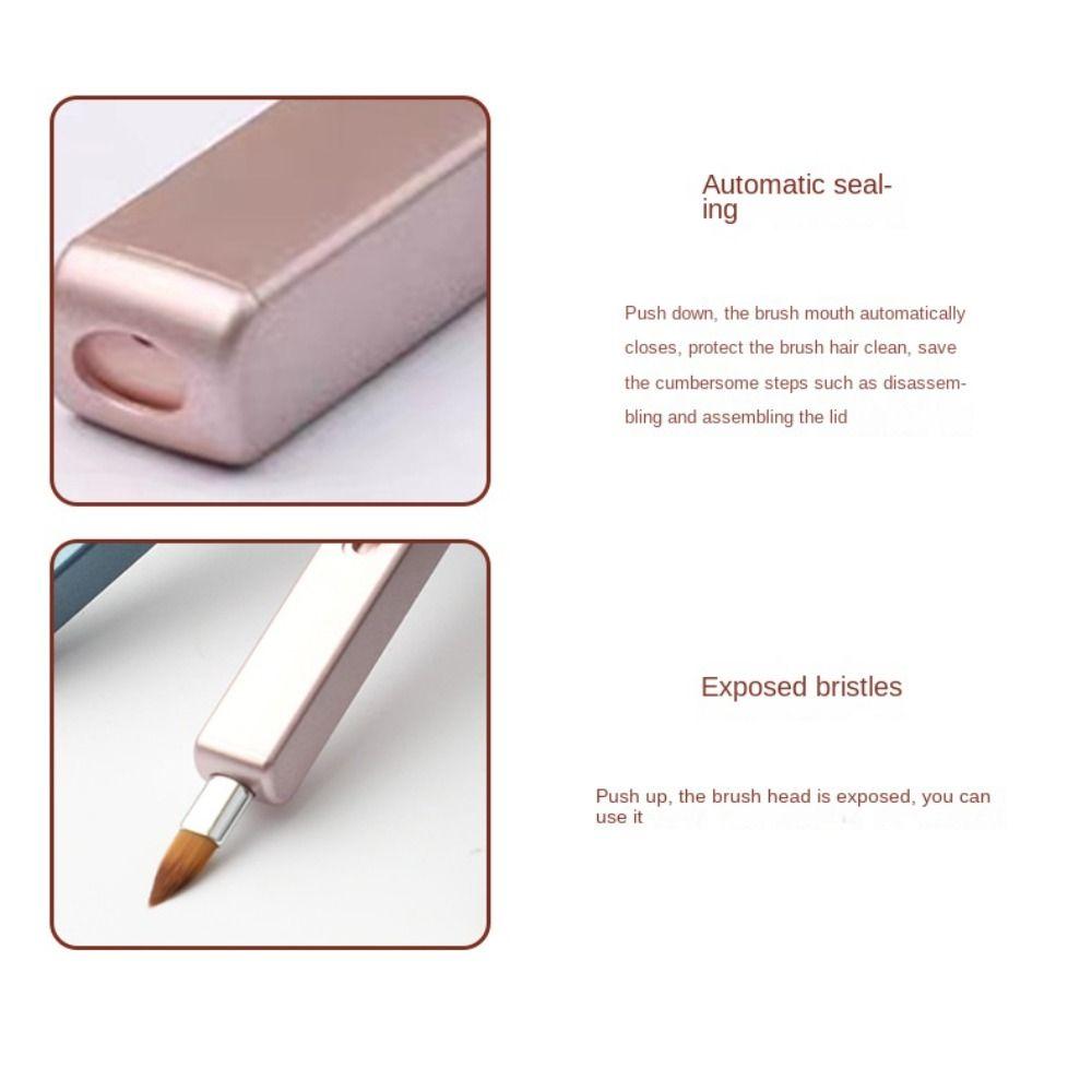 Beauty Eyeshadow Applicator Lip Gloss Brush Cosmetic Brush Lipstick Brush Retractable Lip Brush