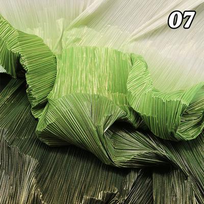 Gradient Organ Pleated Fabric Wrinkle Texture Fabric Wedding  Background Printmaking Costume Material Decor Designer Fabric