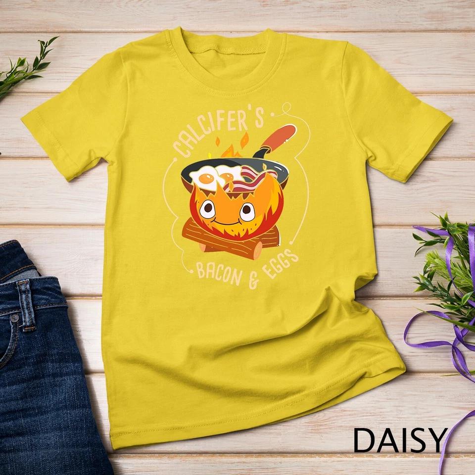 Calcifers Bacon And Egg I Camping Cooking I Bacon T-Shirt Unisex T-shirt 4 4XL