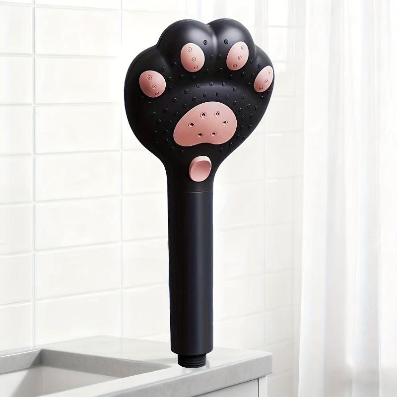Adjustable Handheld Shower Paw Design/3-Speed Massage/Suitable for Bathroom/Wall Installation and Hanging/Made of Plastic Material/for Shower Use Only