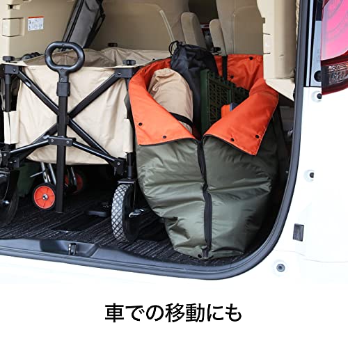 Alphax AWAT Large Capacity Picnic Bag, Picnic Sheet, for Outdoor Camping, 80 x 70 cm (Bag), 140 x 80 cm (Mat) AP-438229