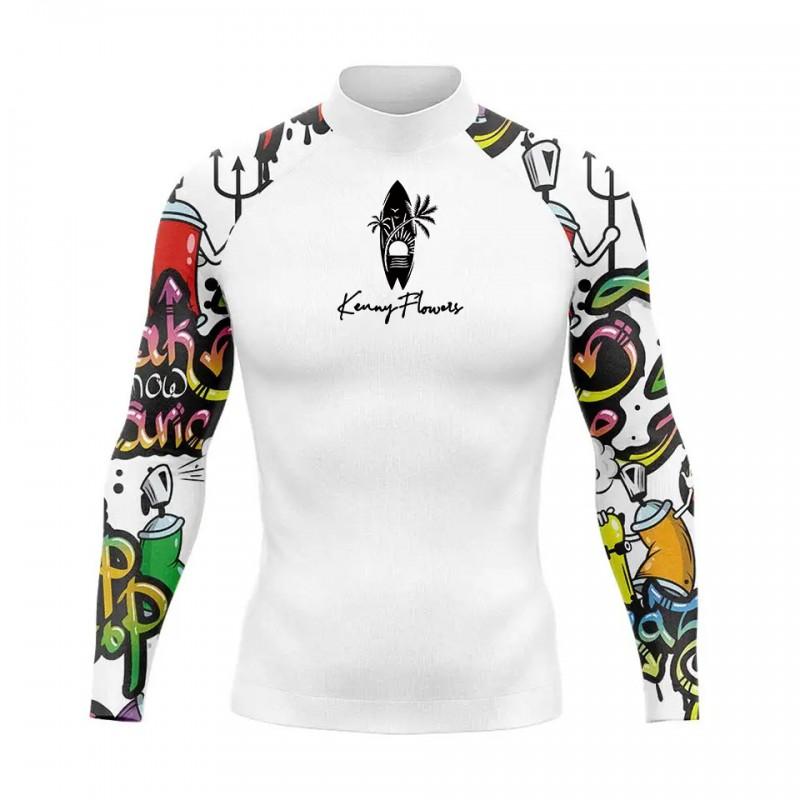 Mens Long Sleeve Rash Guard Set UV Protection Quick Dry Snorkeling Surfing Suit Beach Vacation